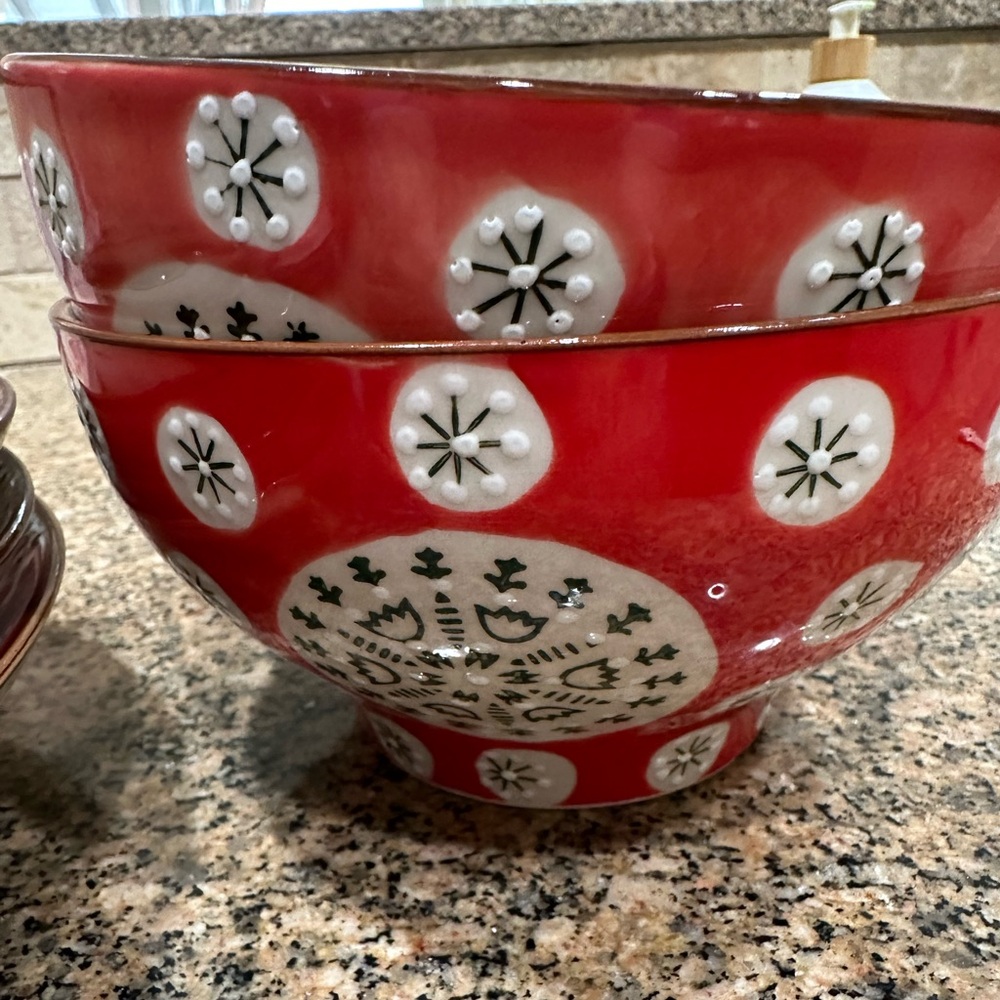 Chehoma SET Bohemian ceramic plates saucers cereal bowls - Picture 6 of 16
